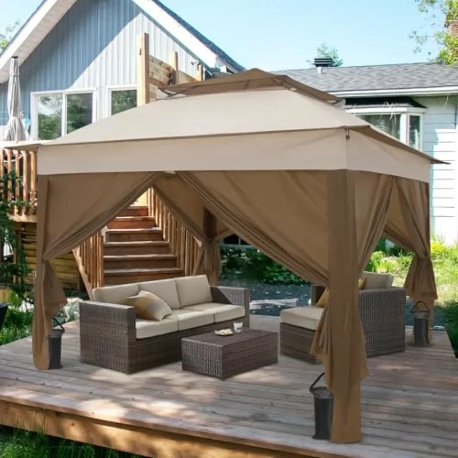 Gazebo Pop Up - Gazebo Plegable 11x11 con 4 Paredes