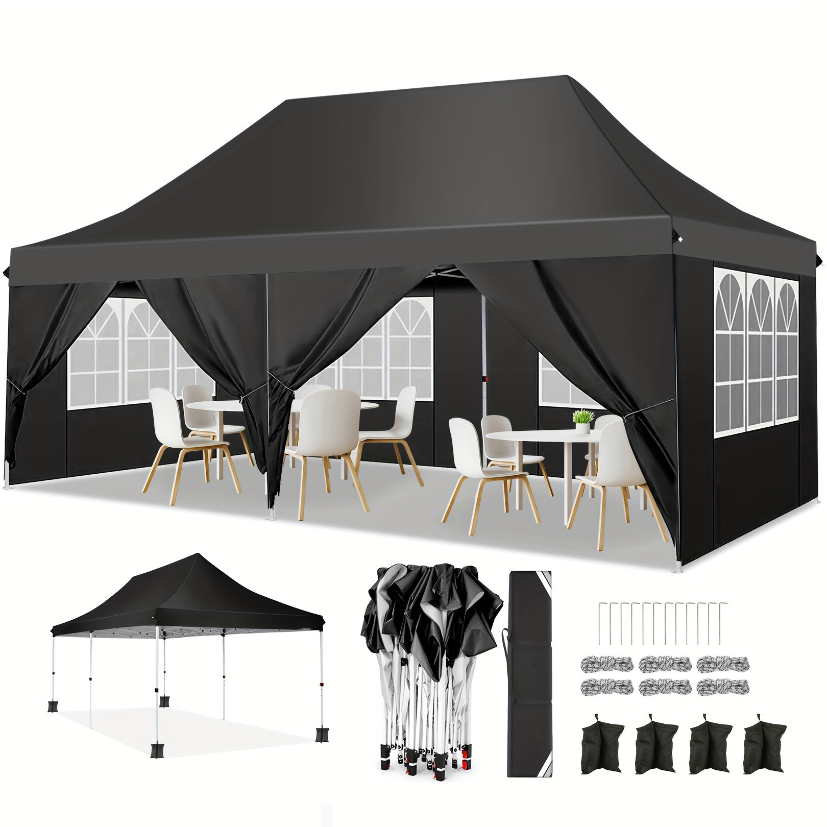 Gazebo Pop Up - Carpa Plegable para Fiestas de 10x20
