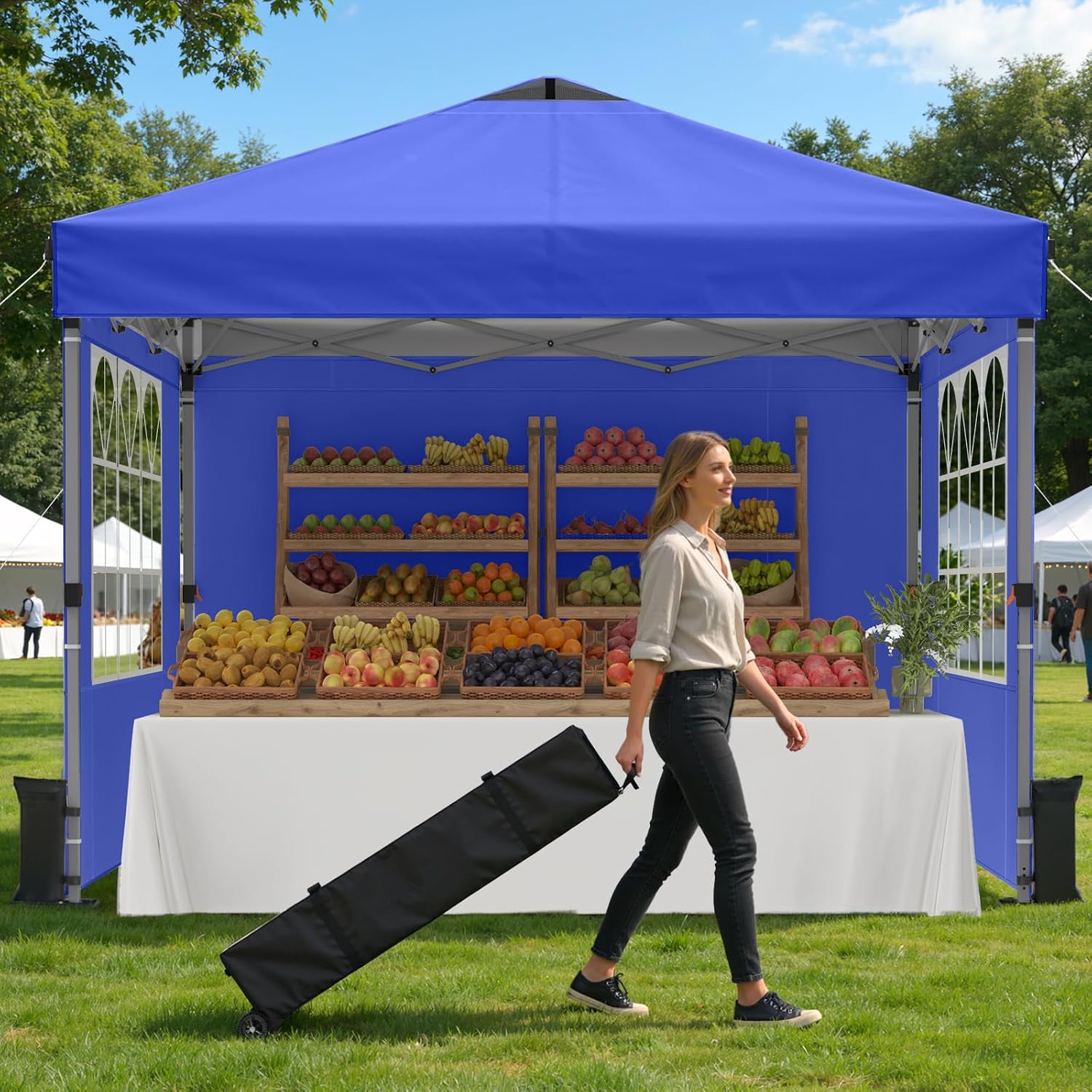 Gazebo Pop Up - Carpa plegable de 10x10 pies con