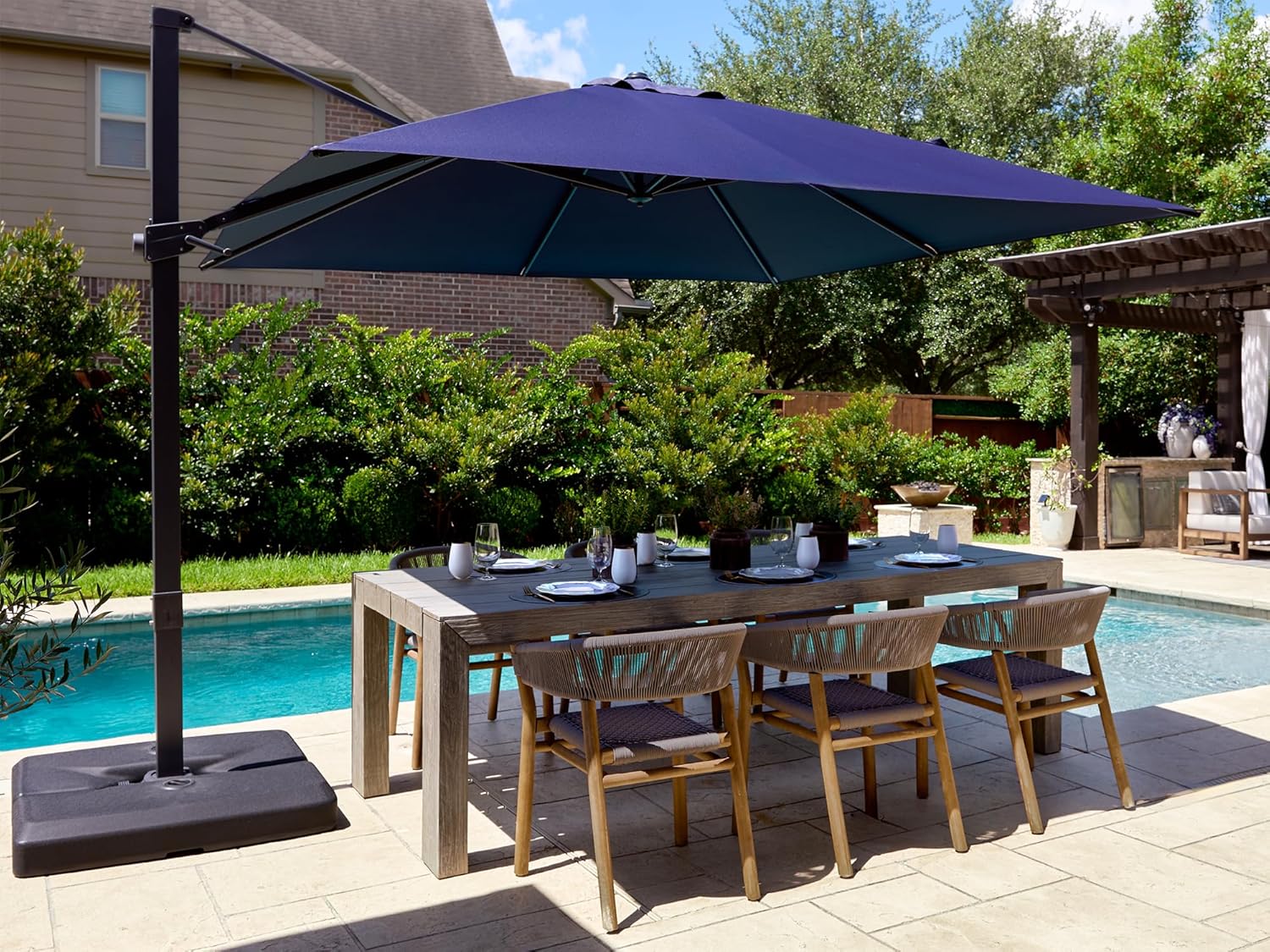 Outdoor Furniture Umbrella - Sombrilla Cantilever para Patio de 10x10