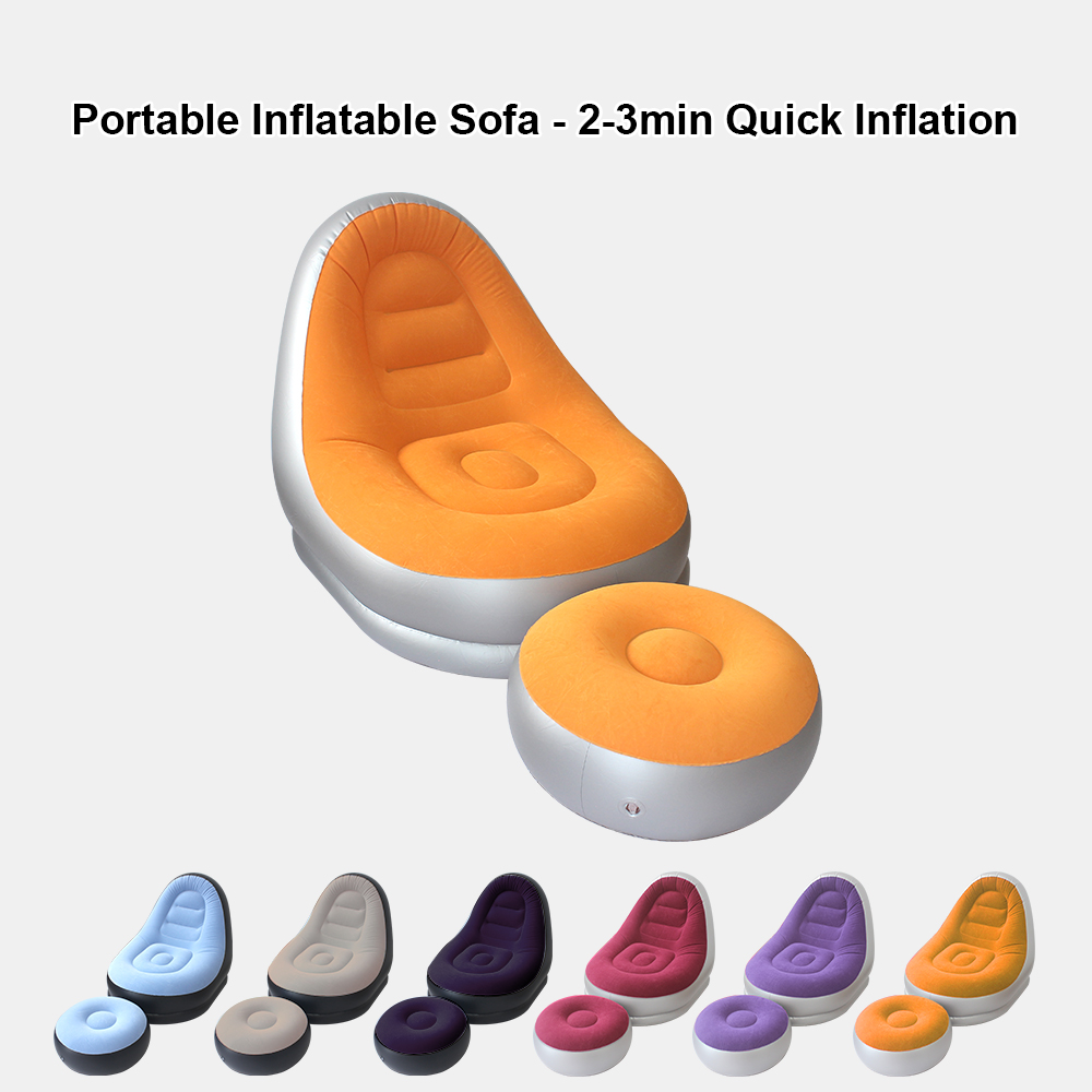 Outdoor Furniture Weatherproof - Conjunto de Sofá Inflable Portátil Multicolor