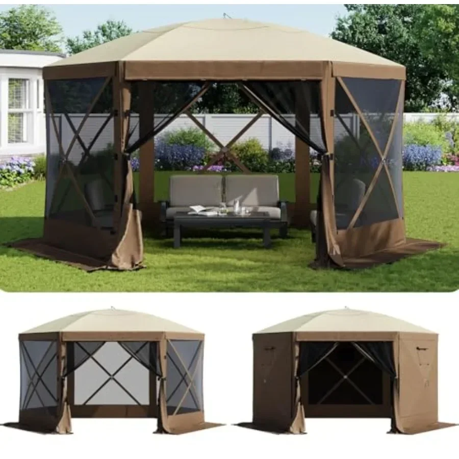 Gazebo Pop Up - Carpa Pop-Up de 6 Lados, Gazebo