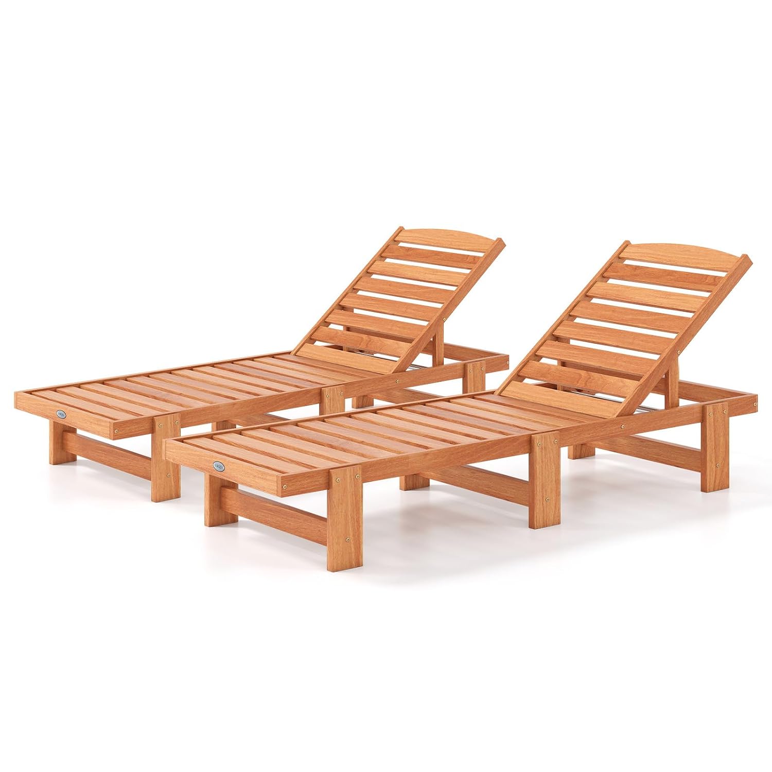 Outdoor Furniture Oil Teak - Sillón Reclinable de Madera Maciza, Silla