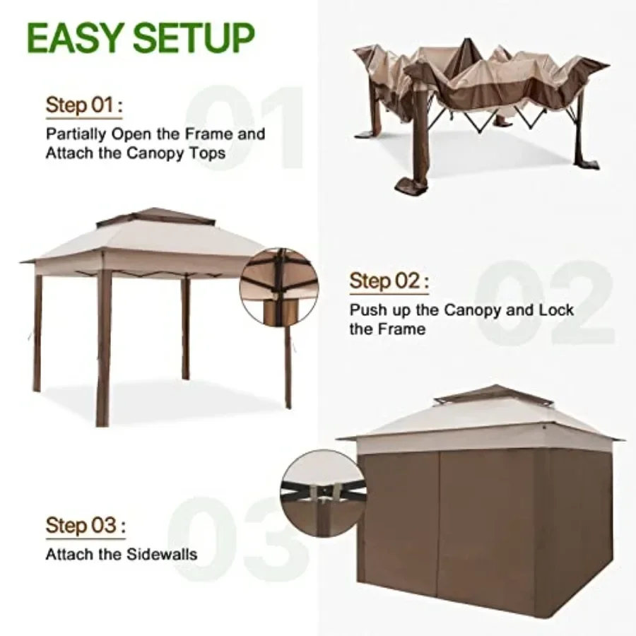 Gazebo Plegable 11x11 con 4 Pa - Gazebo Pop Up reseña y precio