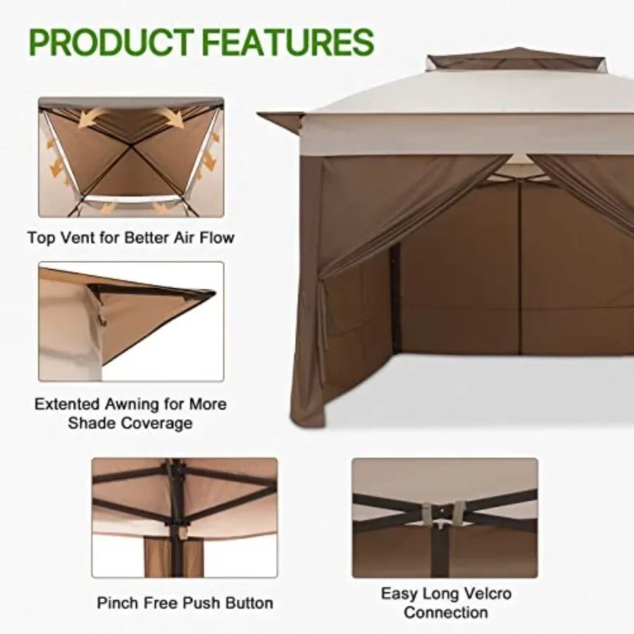 Gazebo Plegable 11x11 con 4 Pa - Gazebo Pop Up reseña y precio