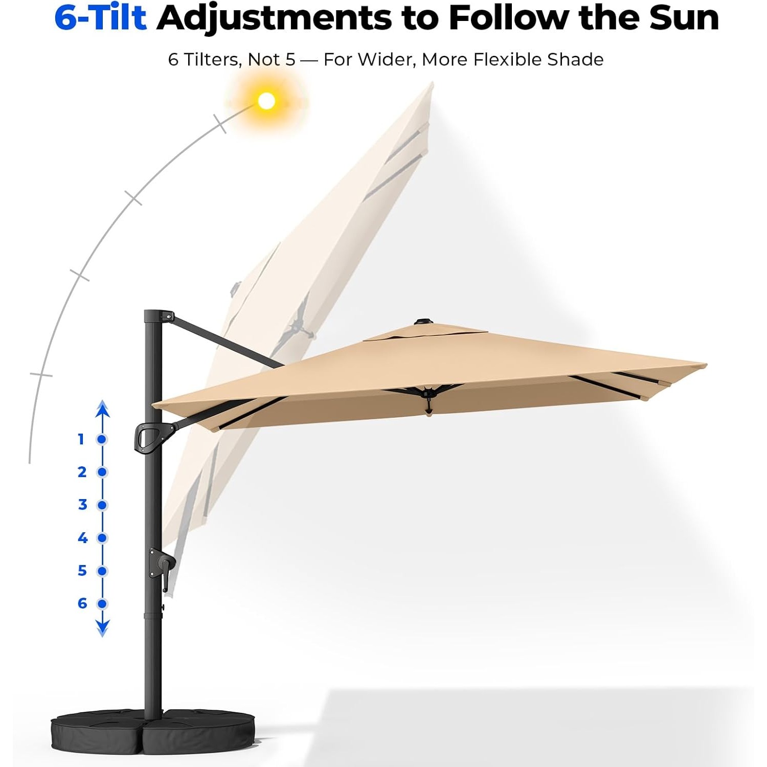 Sombrilla de Patio Cantilever  - Outdoor Furniture Umbrella reseña y precio