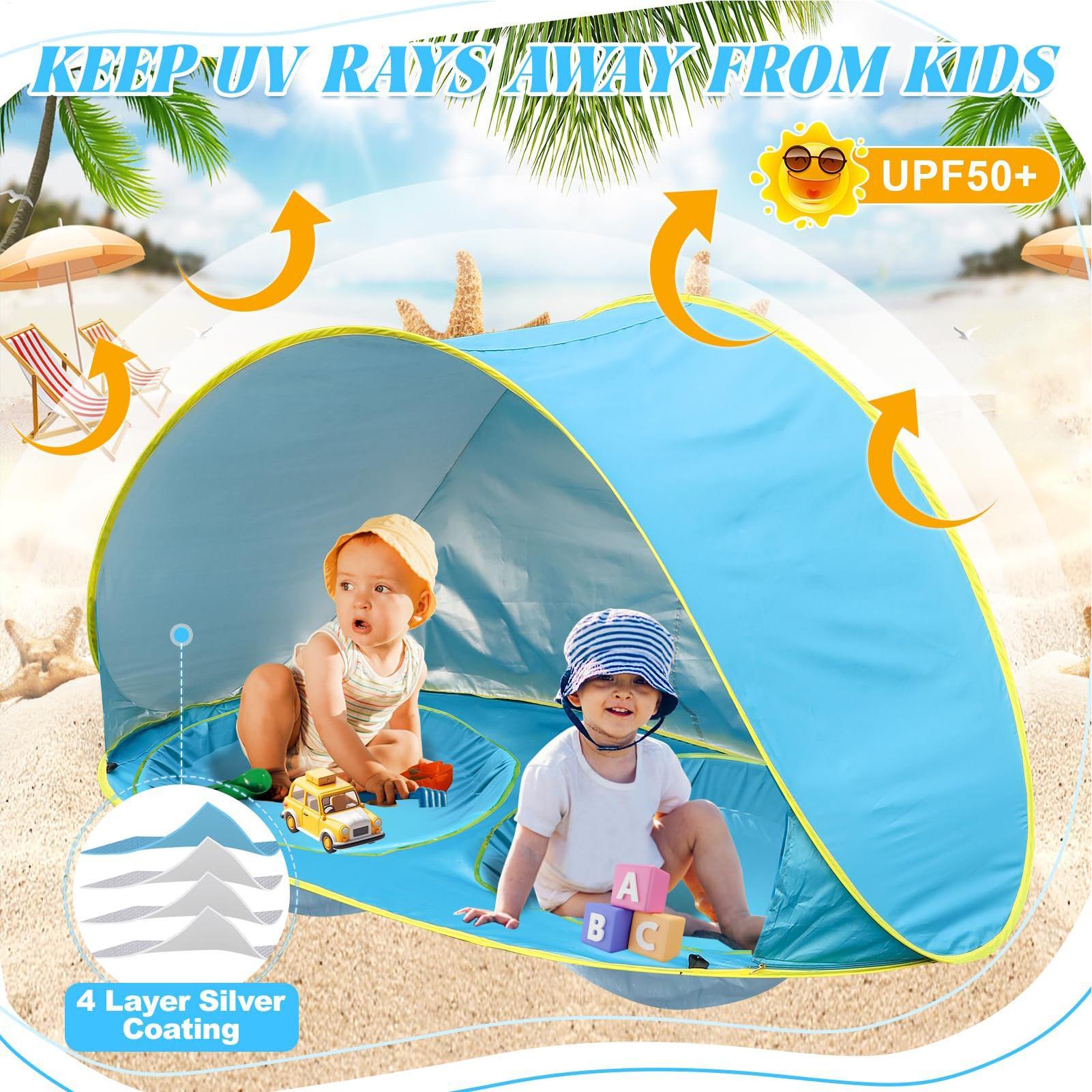Carpa de playa para niños con  - Gazebo Pop Up reseña y precio