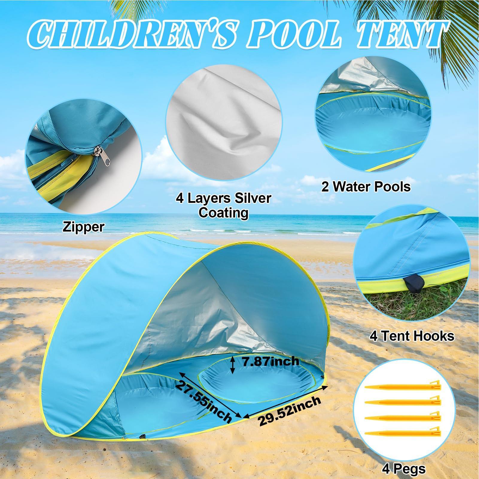 Carpa de playa para niños con  - Gazebo Pop Up reseña y precio