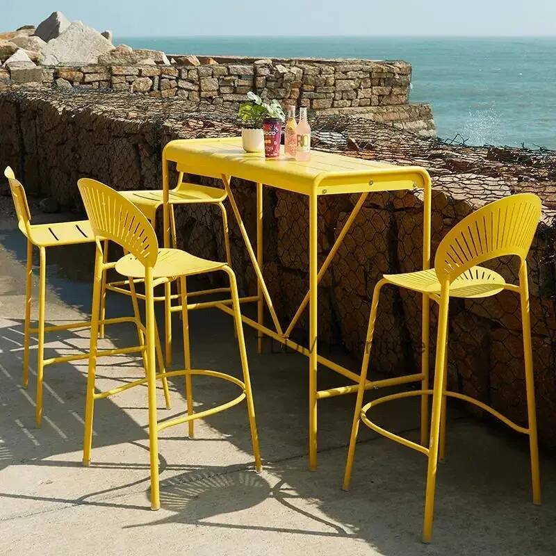 Nuevo Taburetes De Bar industr - Outdoor Furniture Yellow reseña y precio