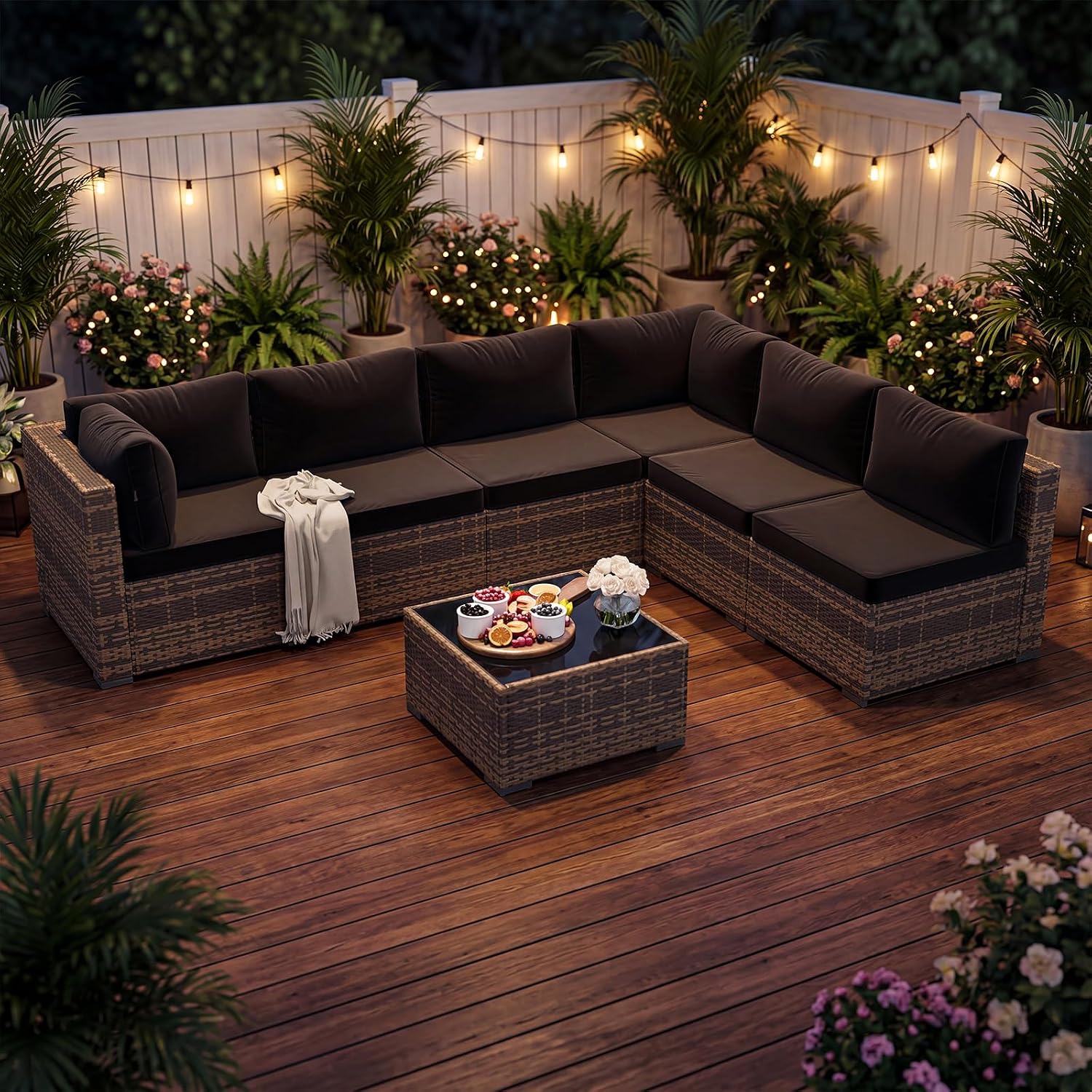 Juego de Muebles de Patio de M - Outdoor Furniture Yellow reseña y precio