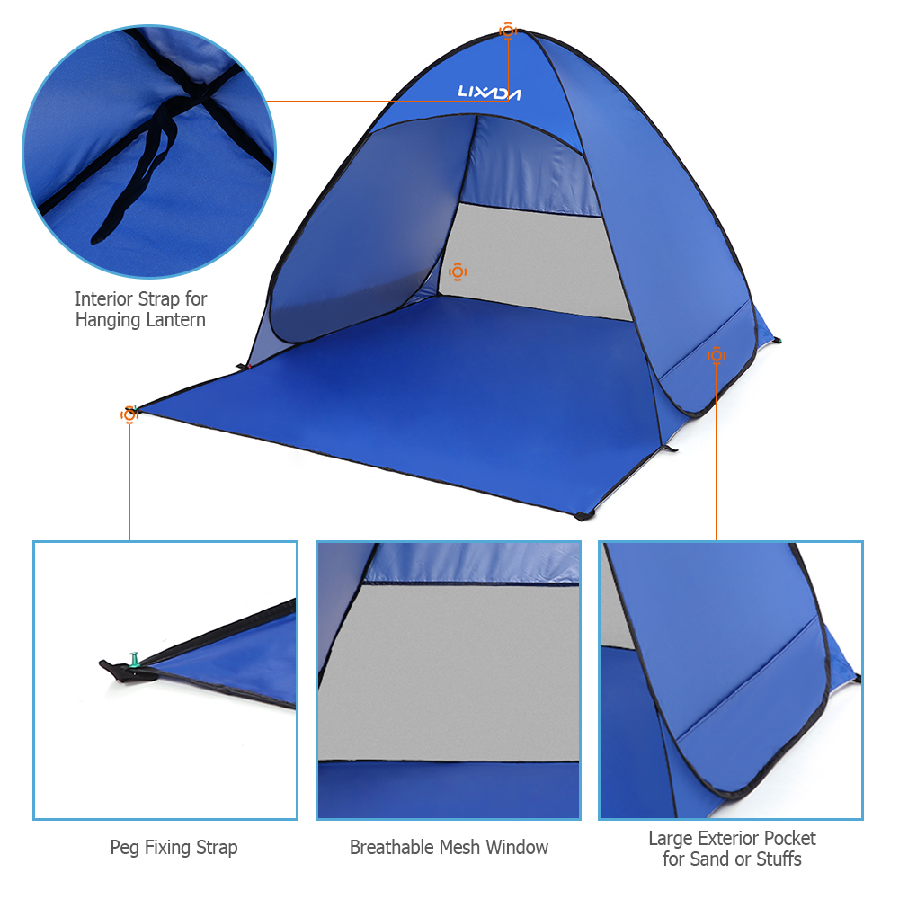 Lixada-carpa de playa emergent - Gazebo Pop Up reseña y precio