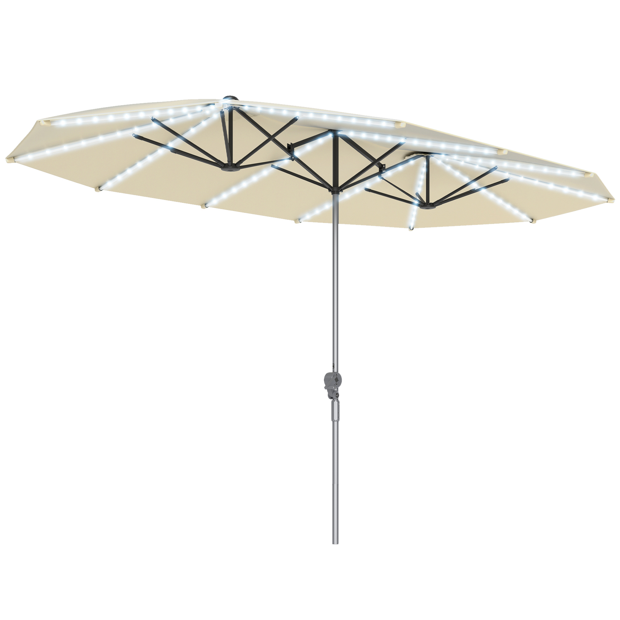 Sombrilla de Patio de 15 pies  - Outdoor Furniture Umbrella reseña y precio