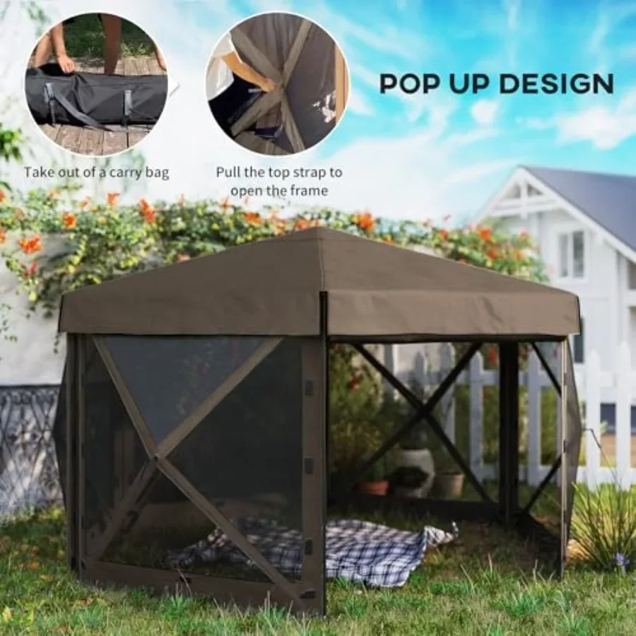 Carpa Gazebo Hexagonal Plegabl - Gazebo Pop Up reseña y precio