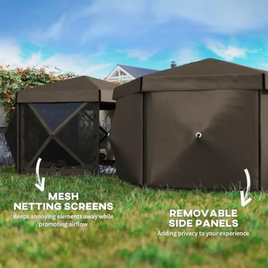 Carpa Gazebo Hexagonal Plegabl - Gazebo Pop Up reseña y precio