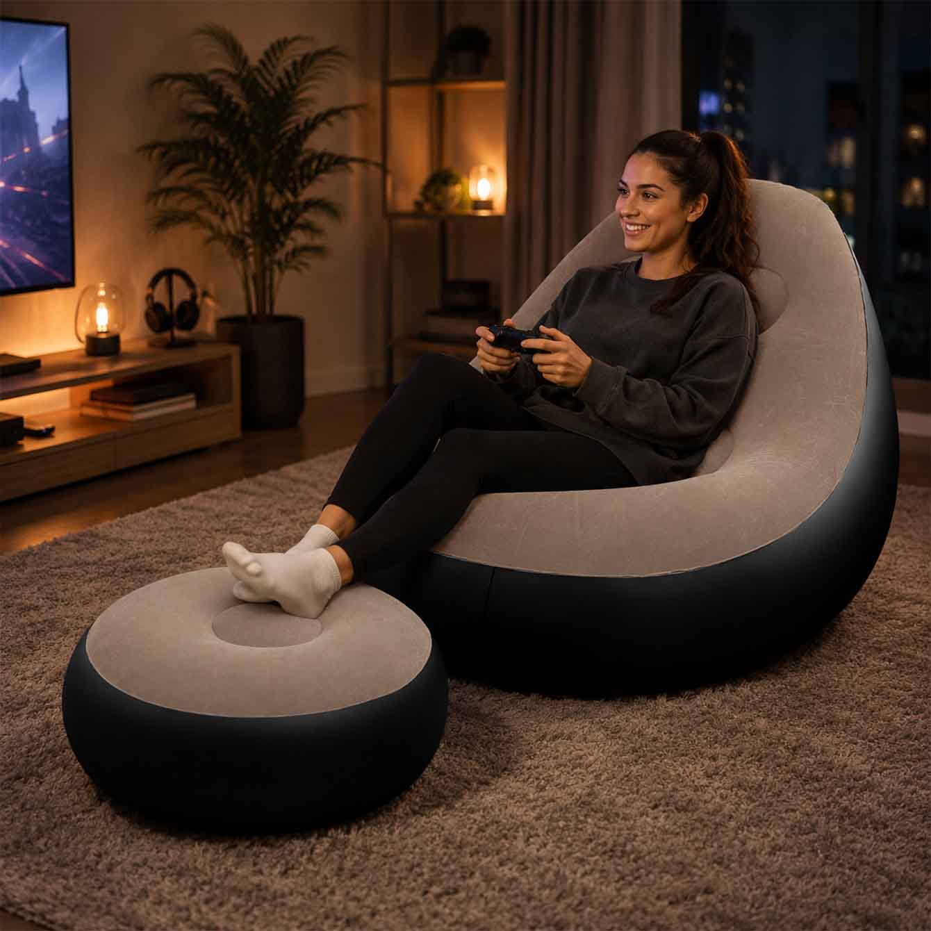 Silla inflable para adultos, s - Outdoor Furniture Weatherproof reseña y precio
