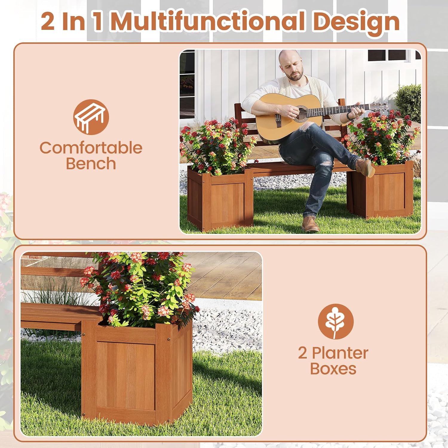 Banco de exterior con respaldo - Outdoor Furniture Oil Teak reseña y precio