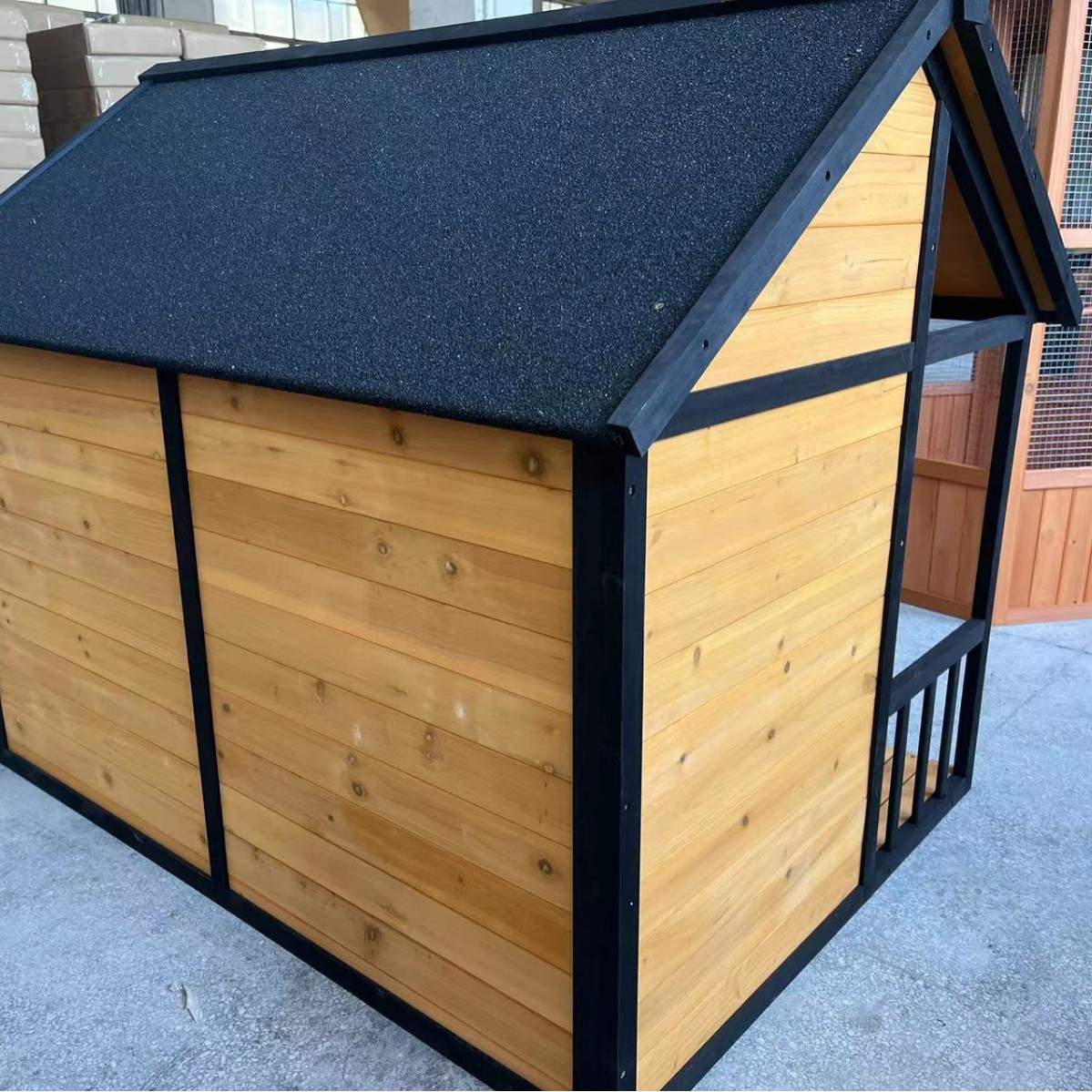 Muebles de madera para mascota - Outdoor Furniture Yellow reseña y precio