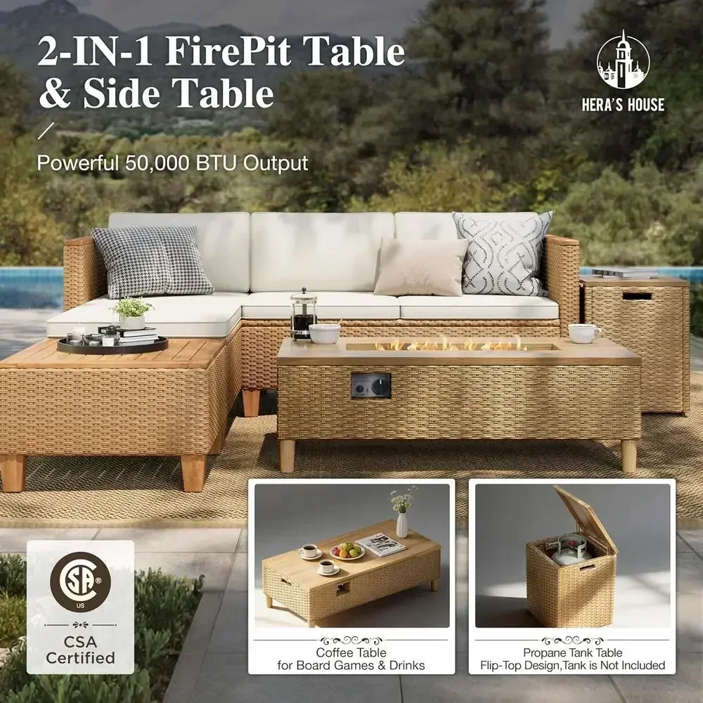 Conjunto de Muebles de Jardín  - Outdoor Furniture Yellow reseña y precio