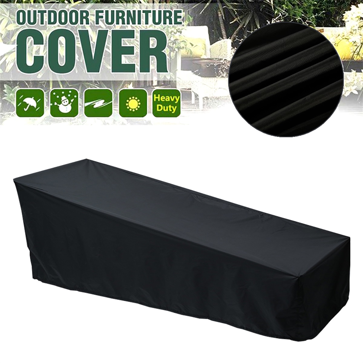 Cubierta para tumbona de jardí - Outdoor Furniture Weatherproof reseña y precio