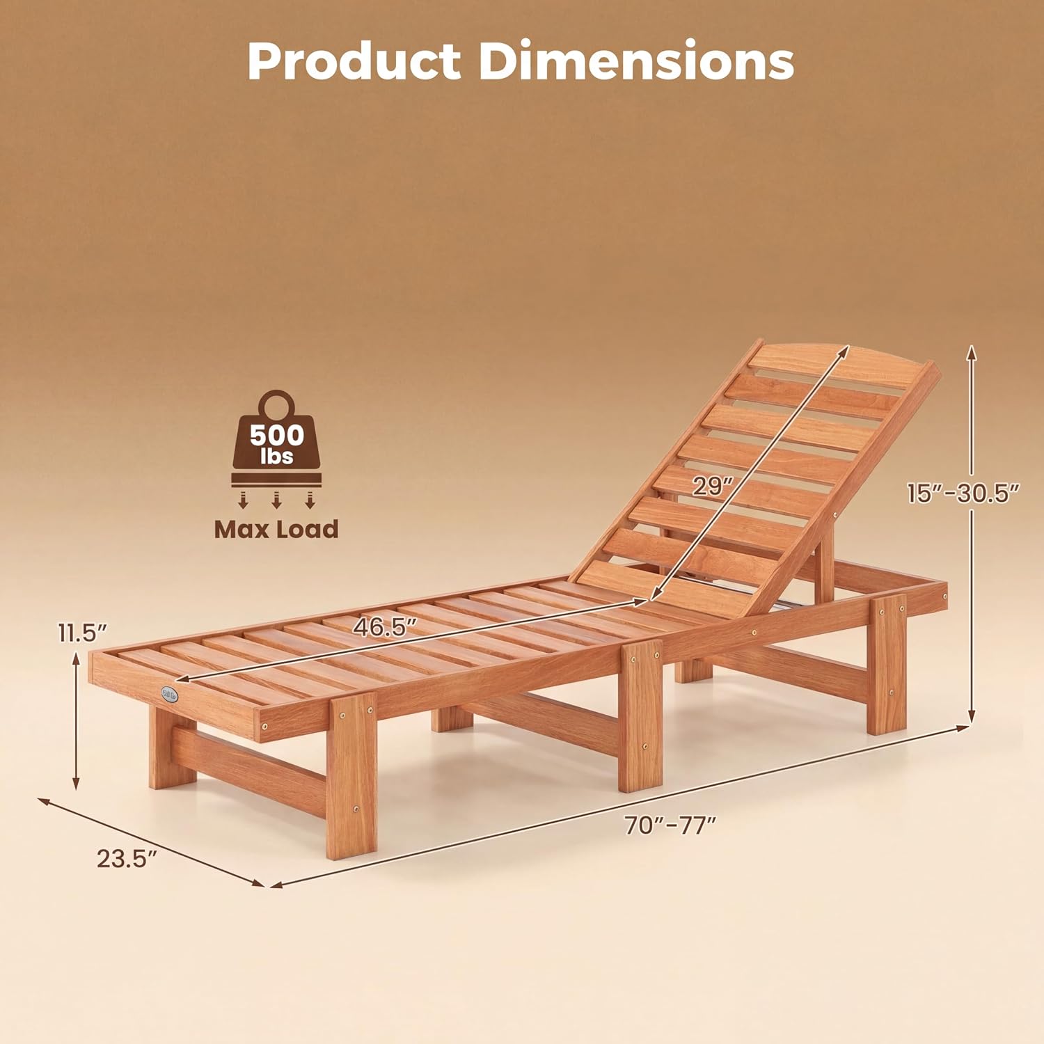 Sillón Reclinable de Madera Ma - Outdoor Furniture Oil Teak reseña y precio