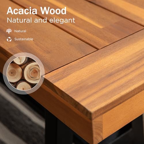 Banco de Madera de Acacia para - Outdoor Furniture Oil Teak reseña y precio